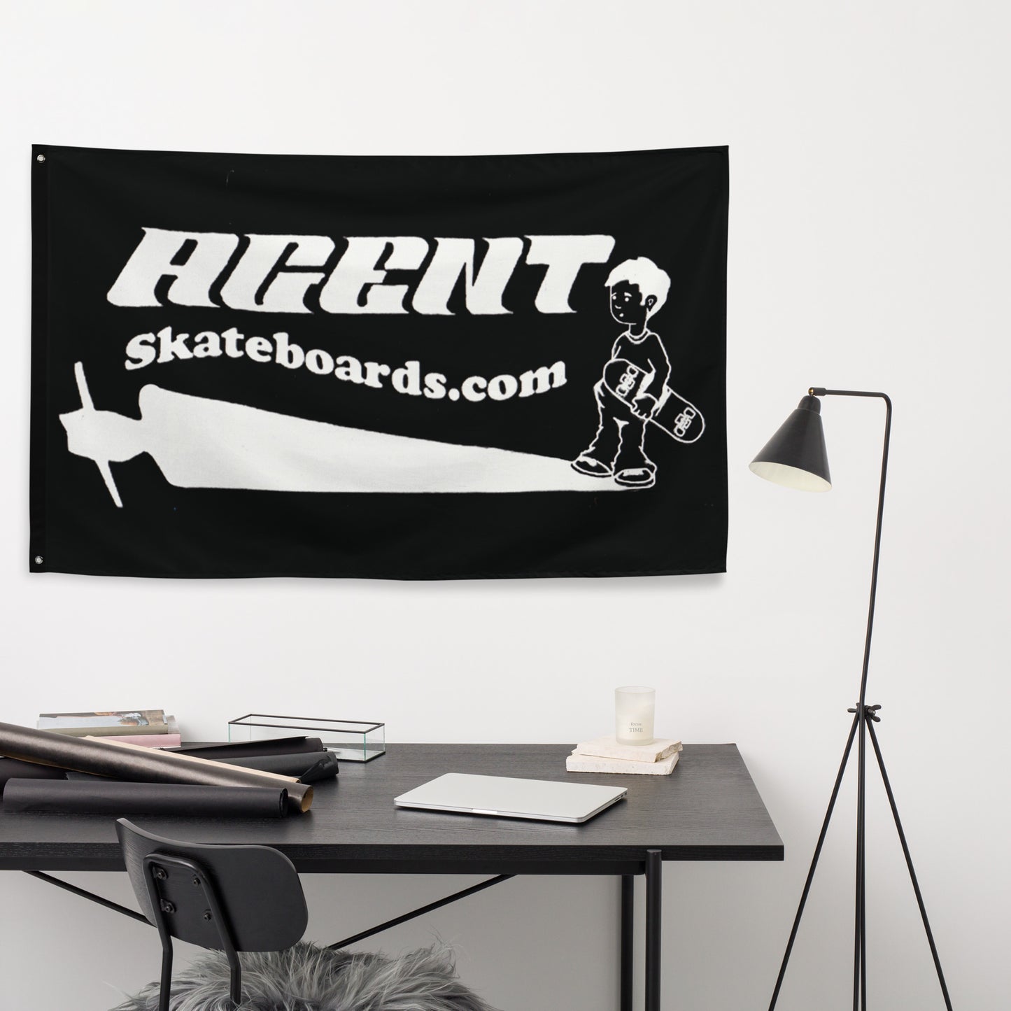 Agent Shadow Banner Flag Black