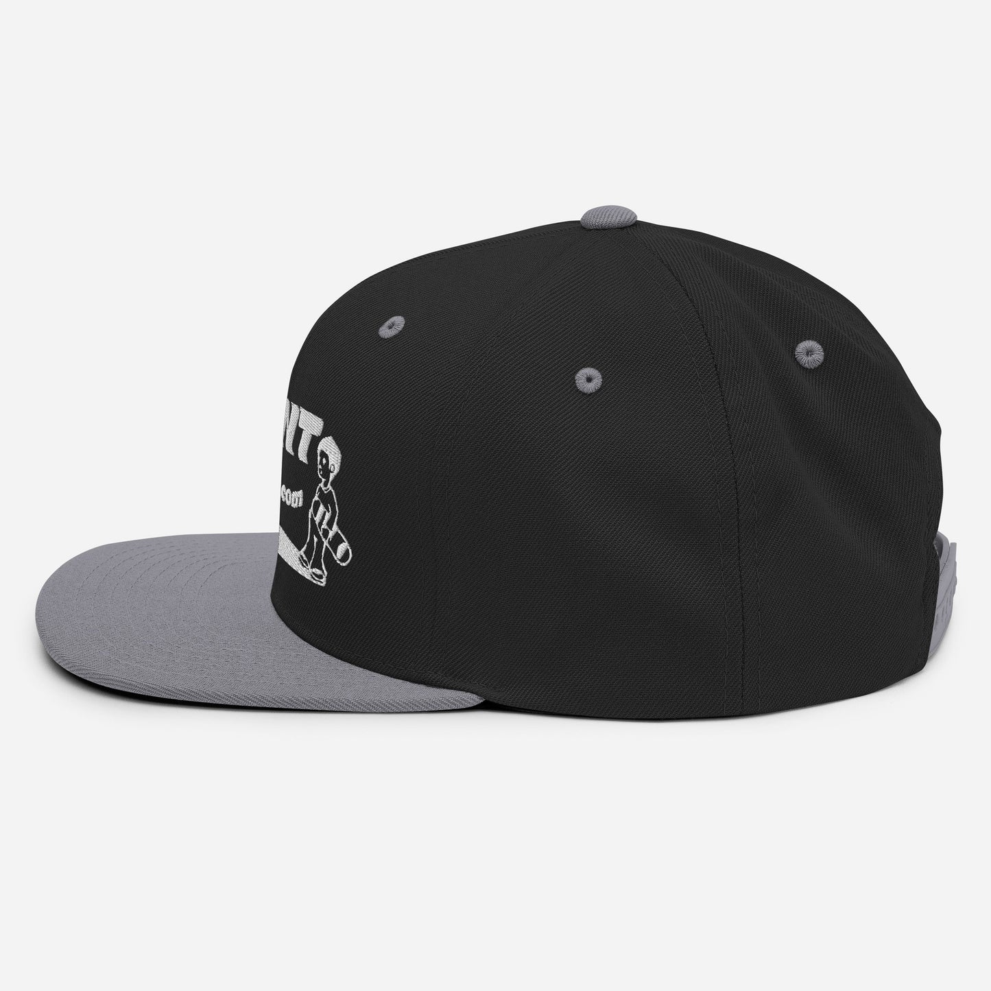 Agent Shadow Snapback Hat White Thread