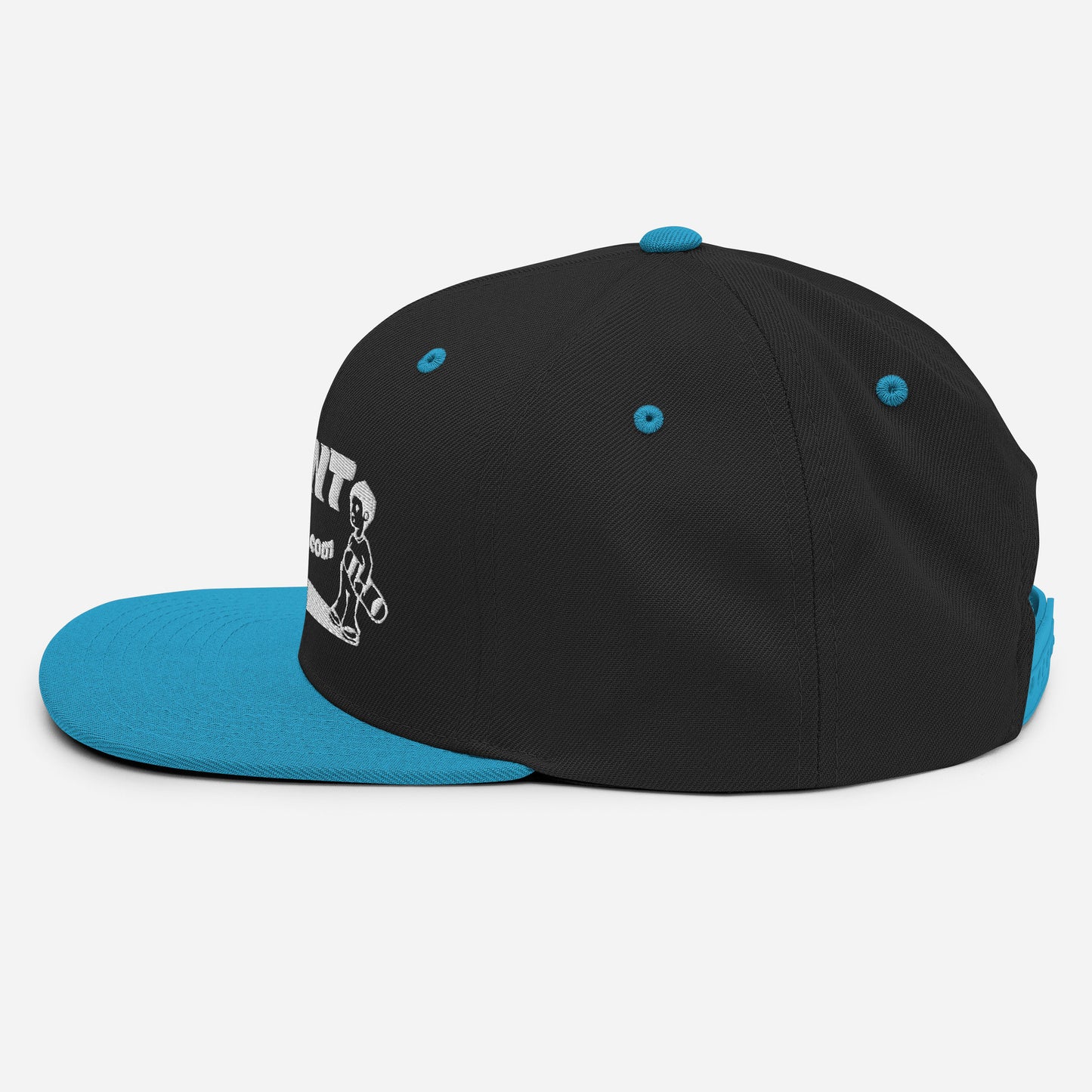 Agent Shadow Snapback Hat White Thread