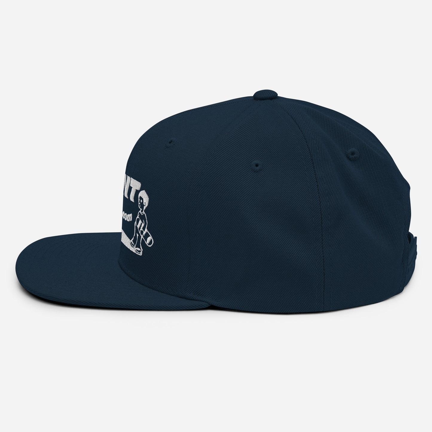 Agent Shadow Snapback Hat White Thread