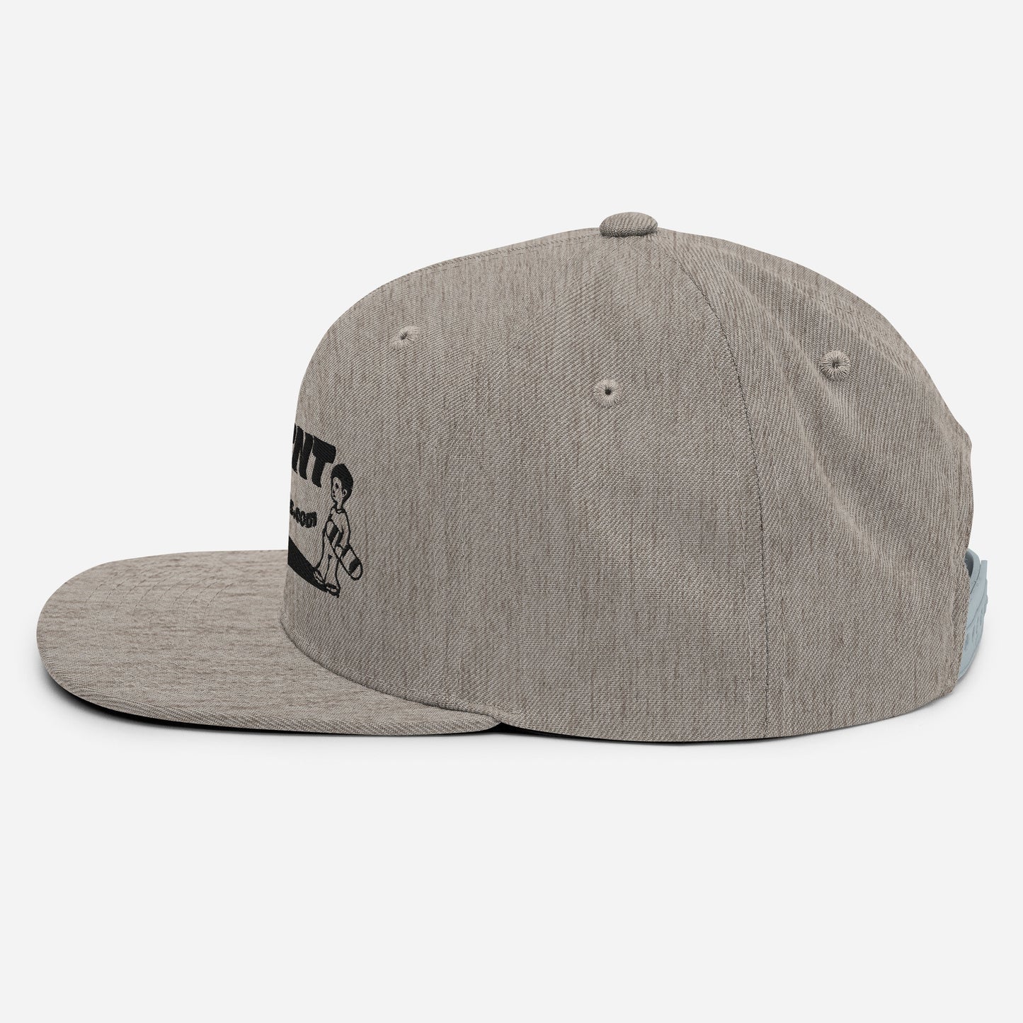 Agent Shadow Snapback Hat Black Thread