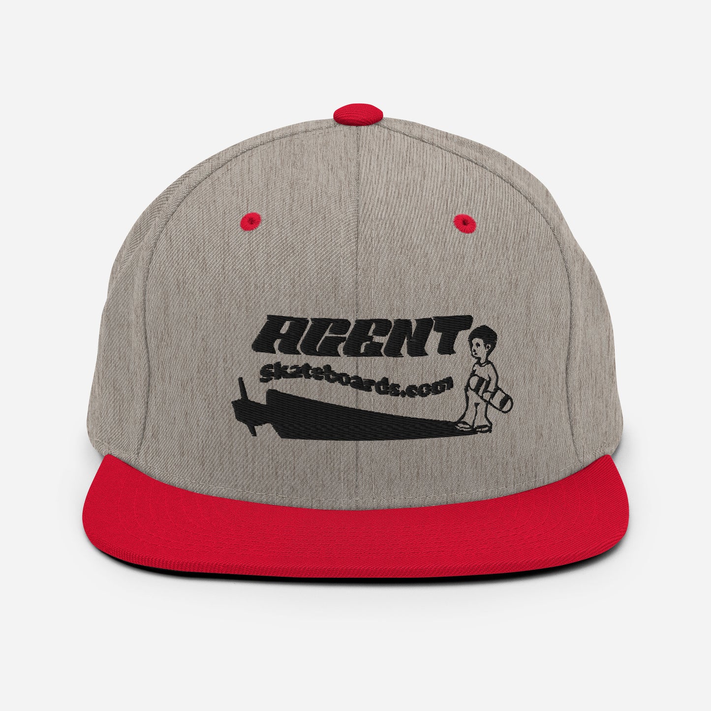 Agent Shadow Snapback Hat Black Thread