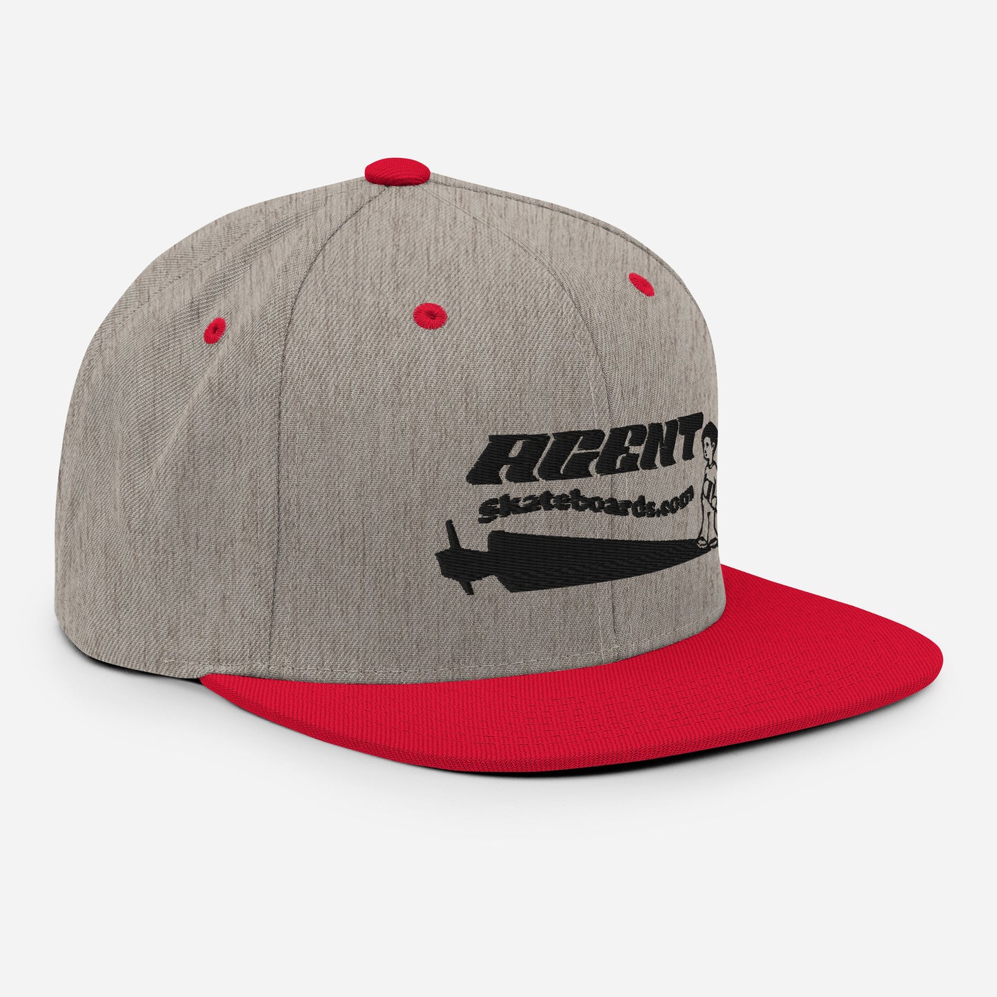 Agent Shadow Snapback Hat Black Thread