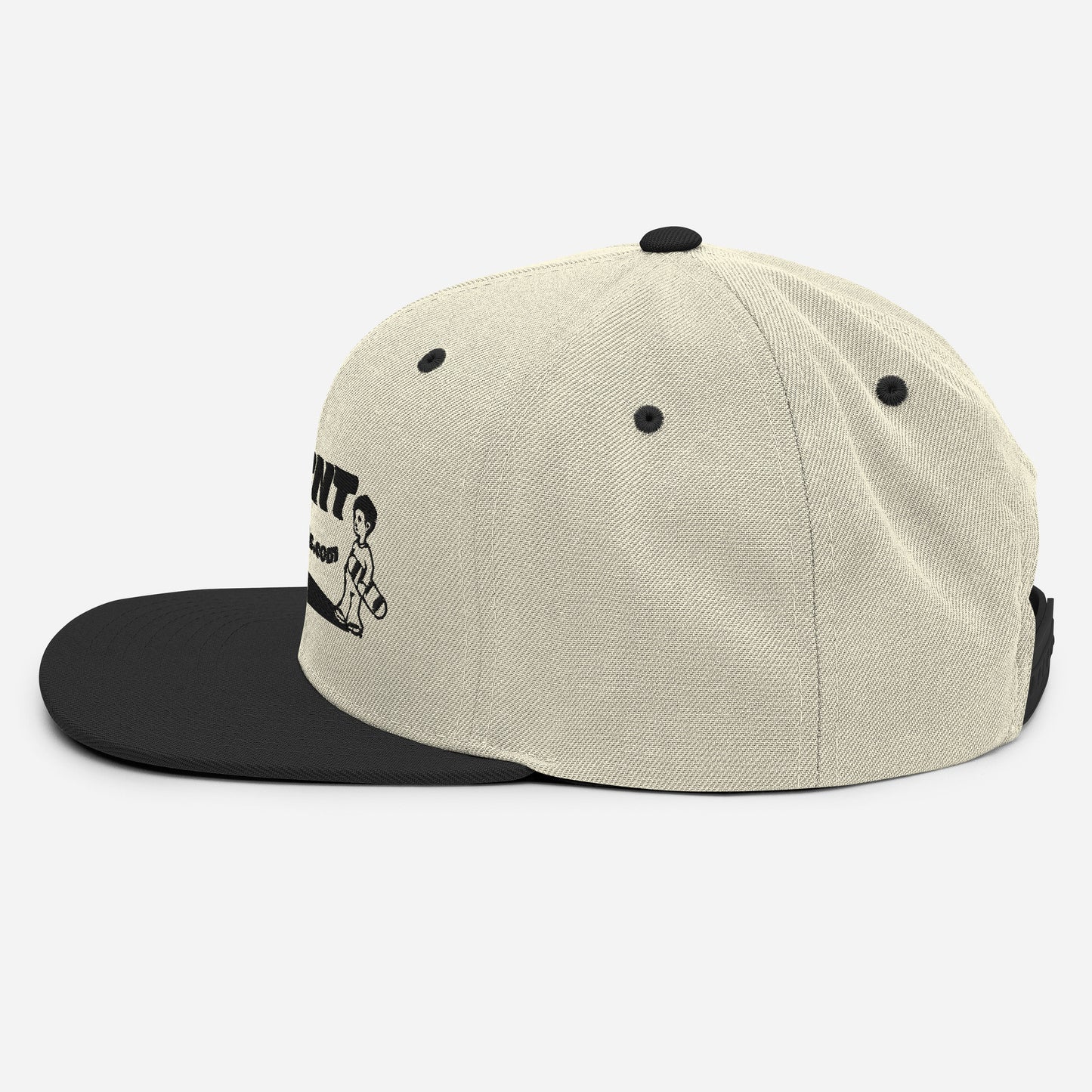 Agent Shadow Snapback Hat Black Thread