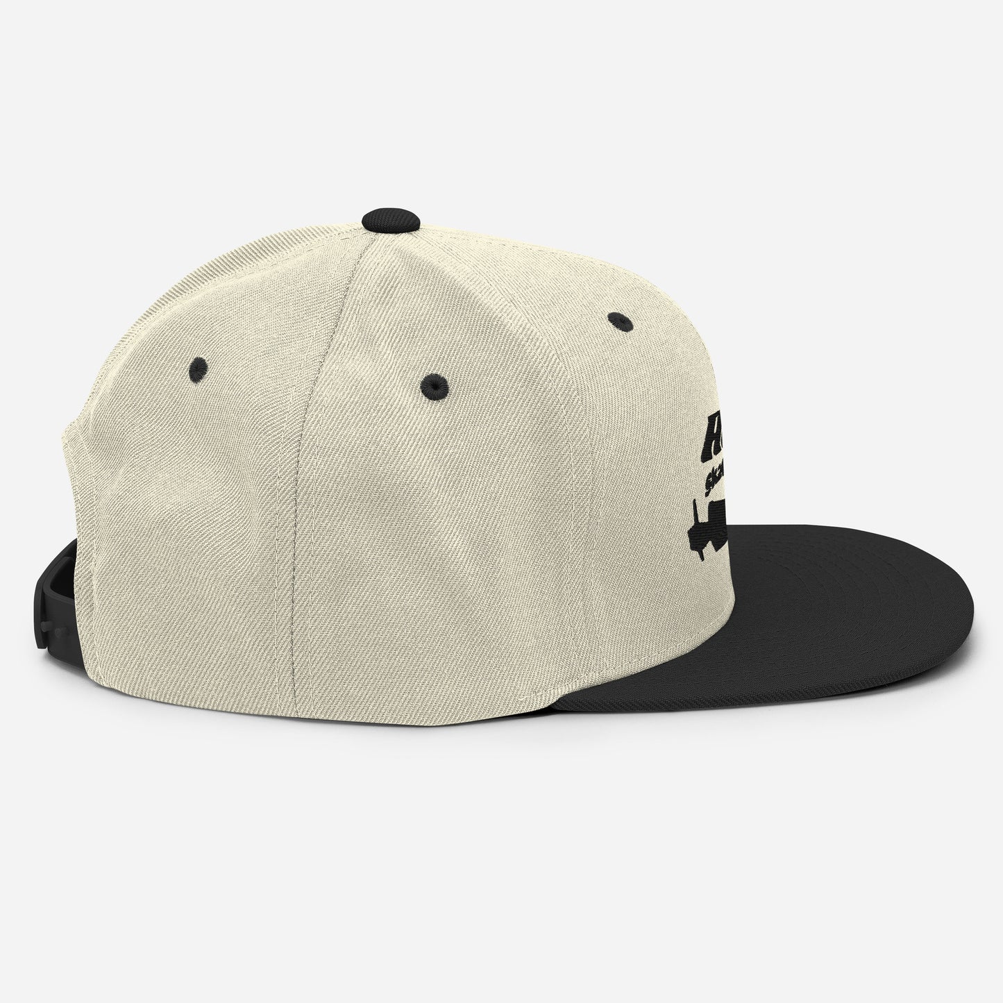 Agent Shadow Snapback Hat Black Thread