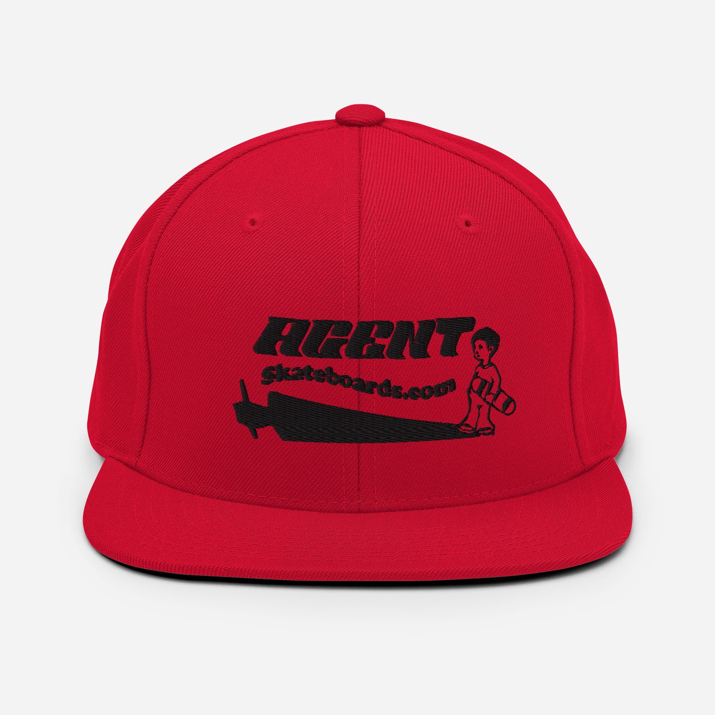 Agent Shadow Snapback Hat Black Thread