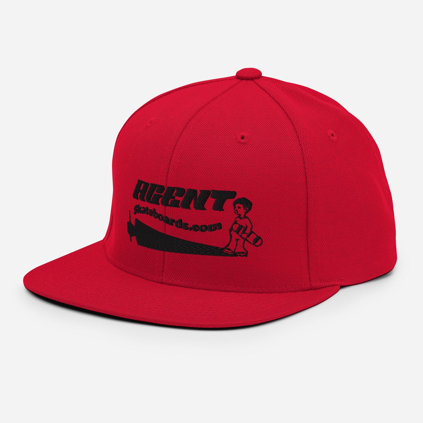 Agent Shadow Snapback Hat Black Thread