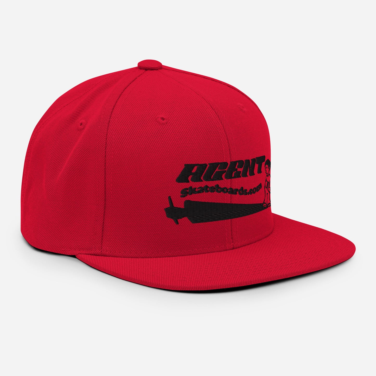 Agent Shadow Snapback Hat Black Thread