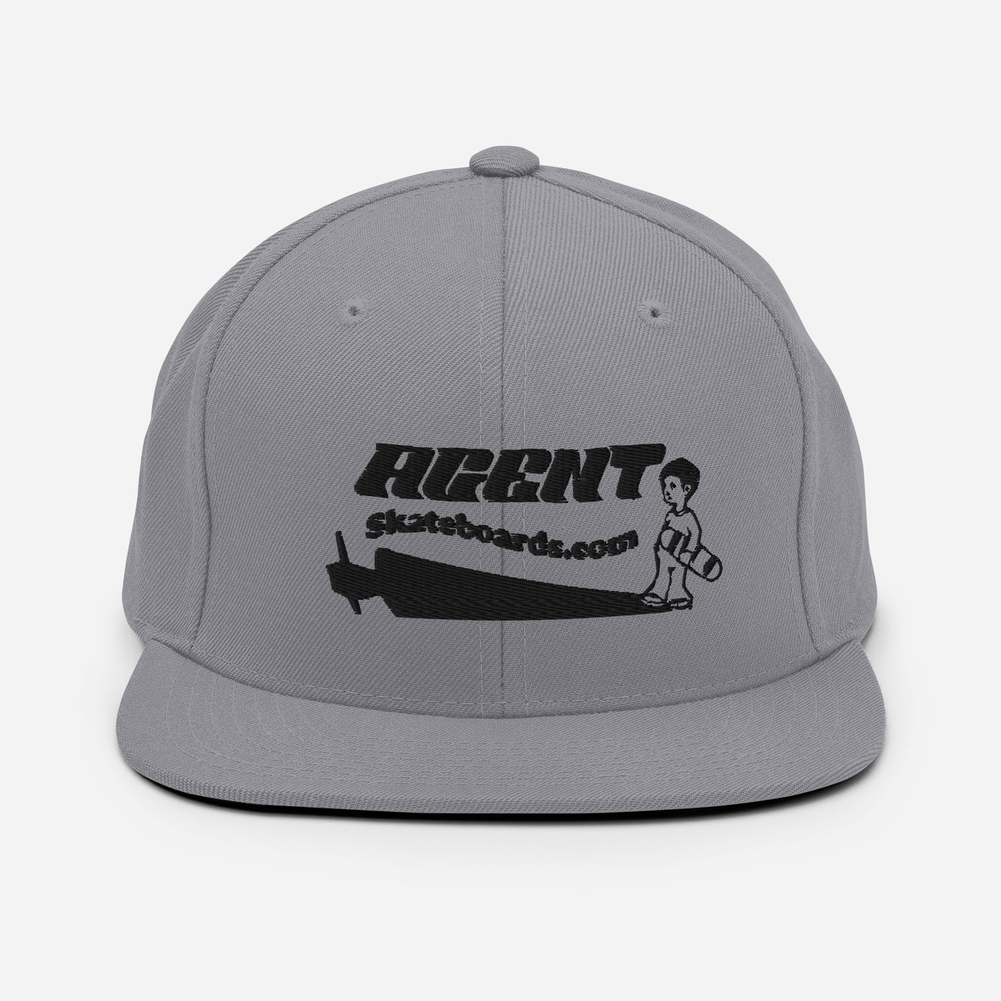 Agent Shadow Snapback Hat Black Thread