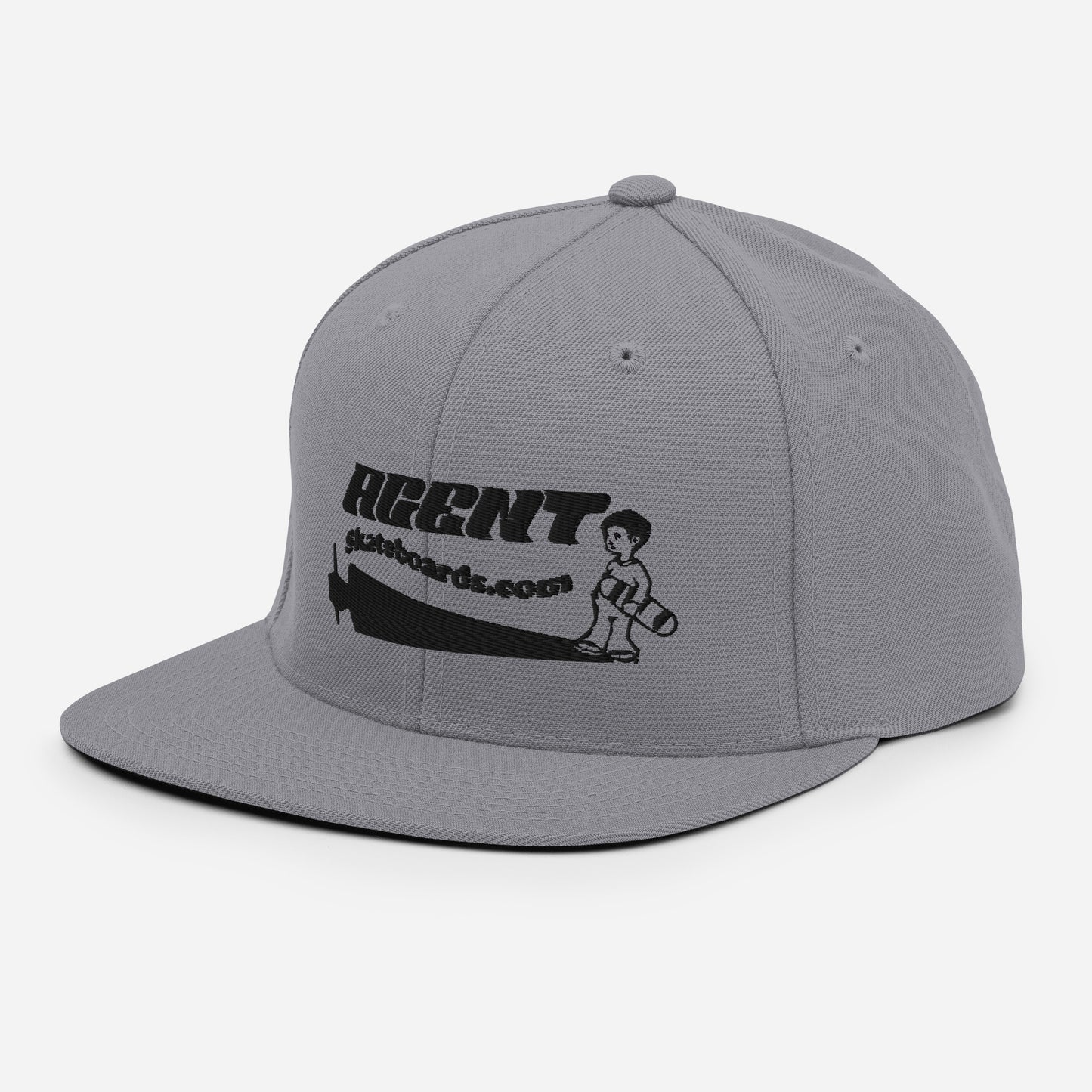 Agent Shadow Snapback Hat Black Thread