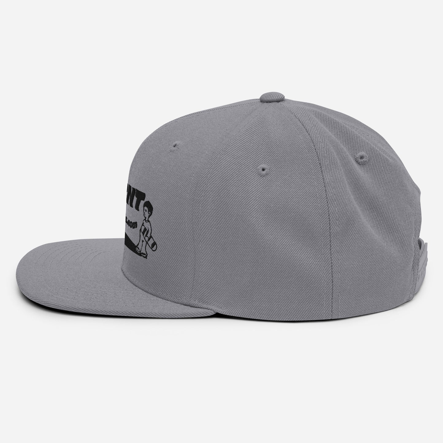 Agent Shadow Snapback Hat Black Thread