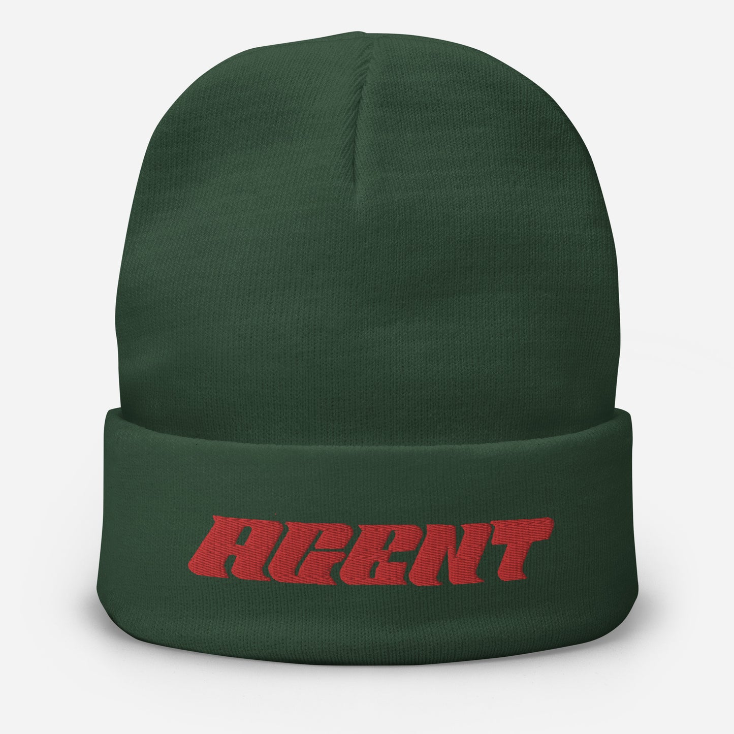 Agent Letters Beanie Red Thread