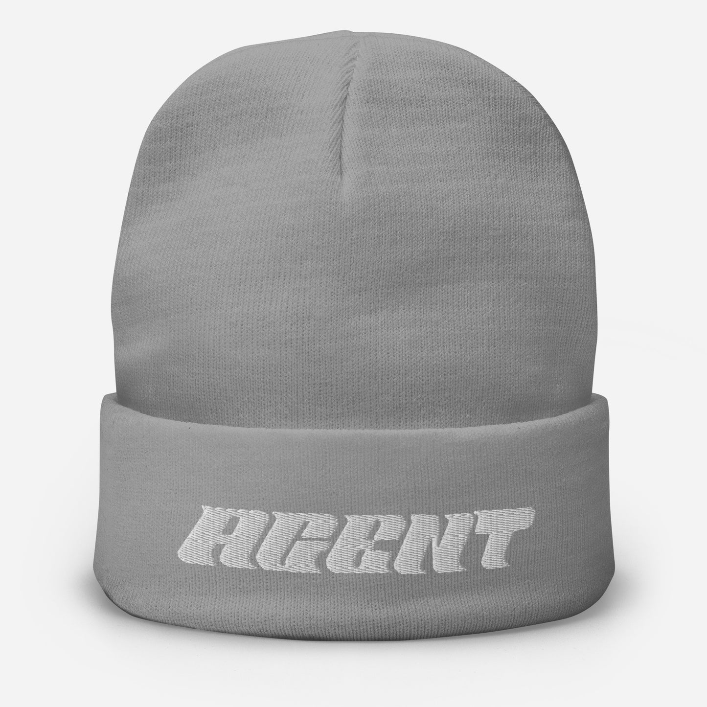 Agent Letters Beanie White Thread