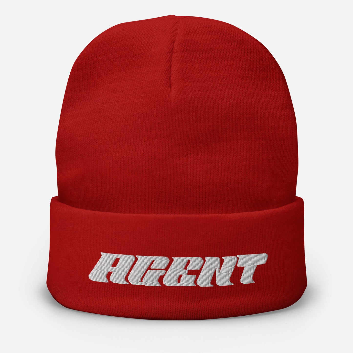 Agent Letters Beanie White Thread