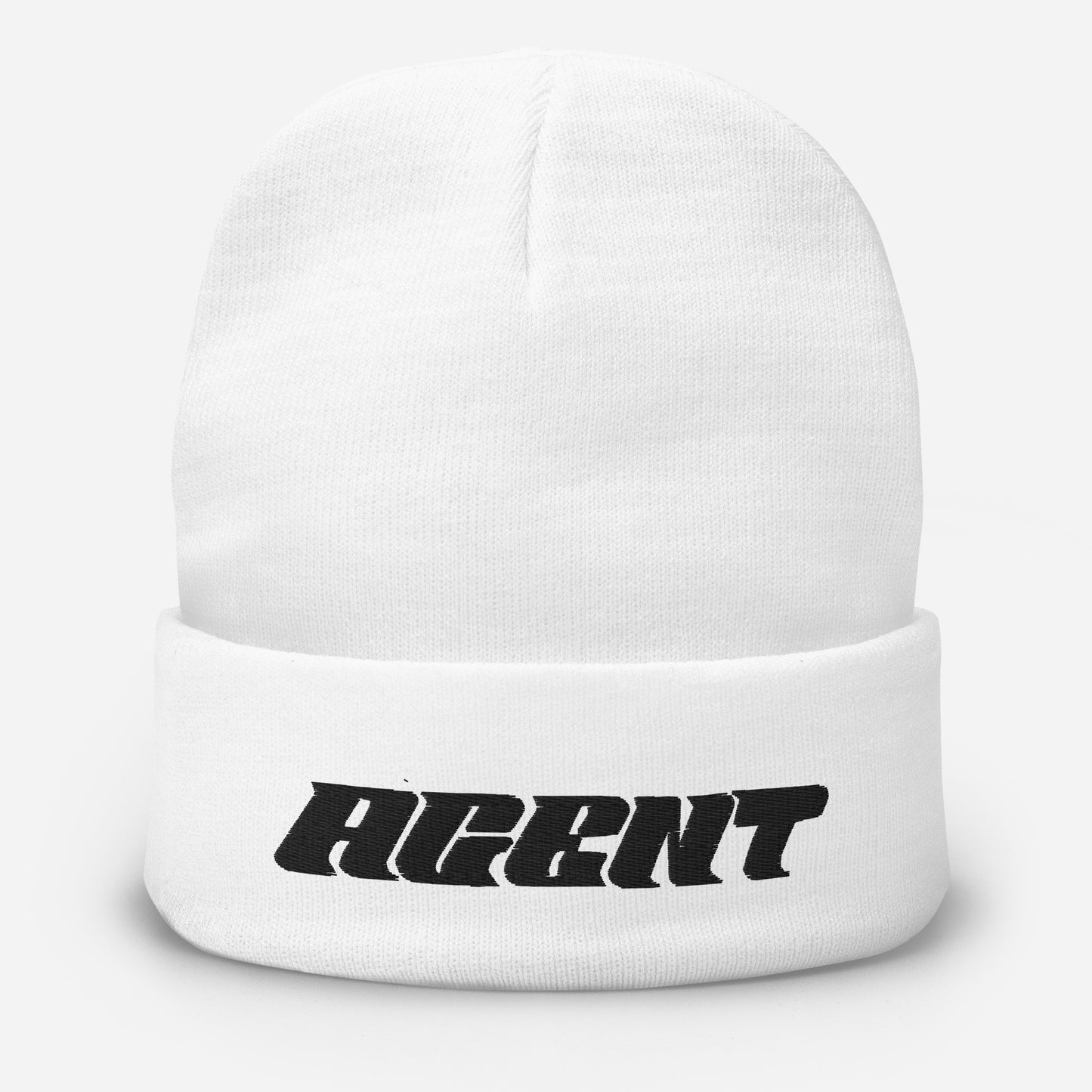 Agent Letters Beanie Black Thread