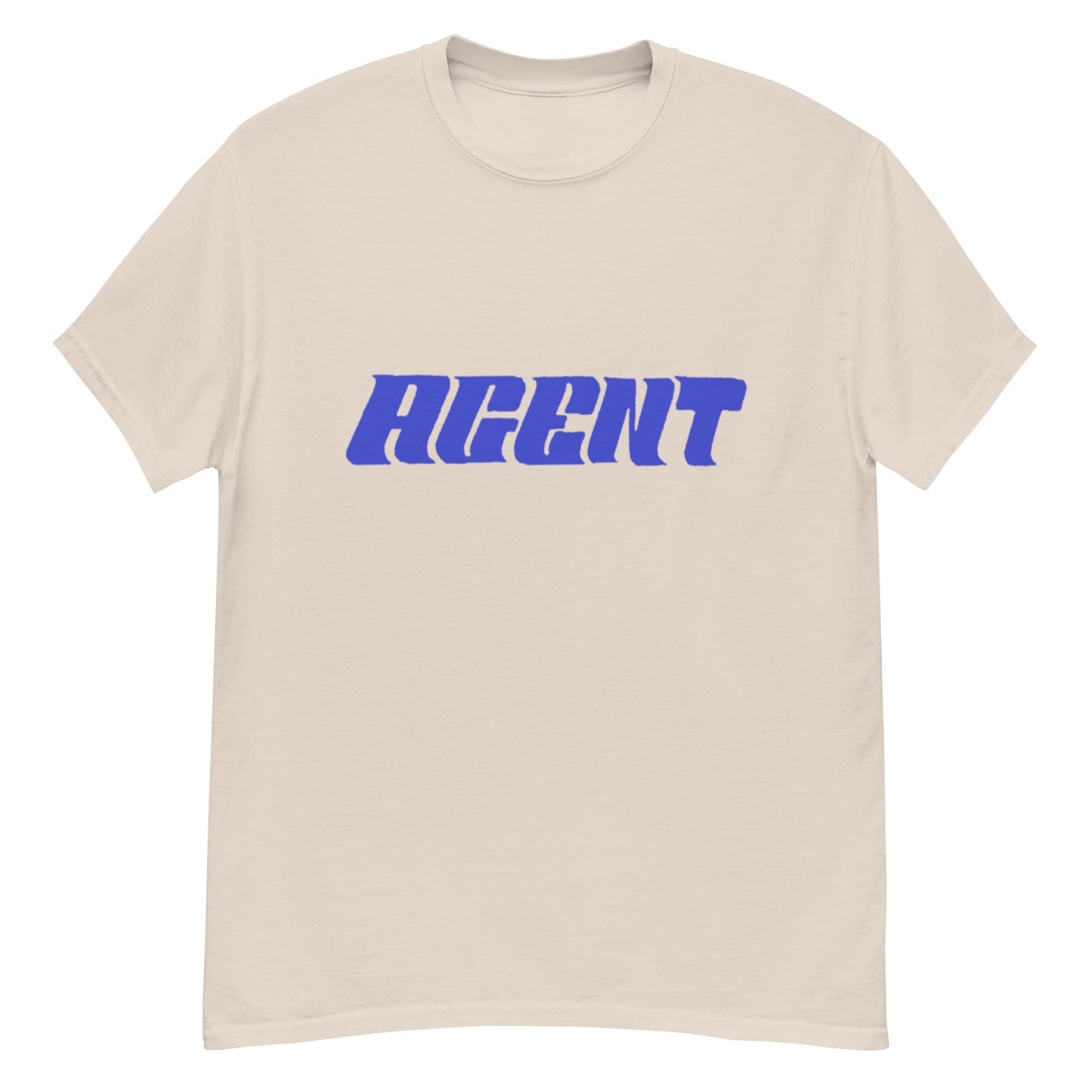 Agent Blue Letters T-Shirt -Basic Tee