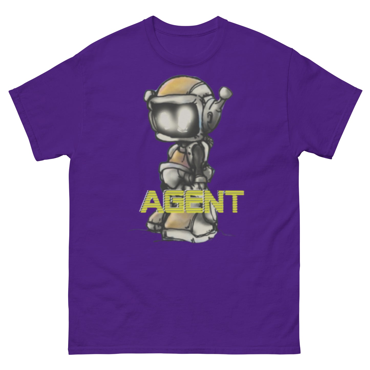 Agent Yellow Robot T-Shirt -Basic Tee