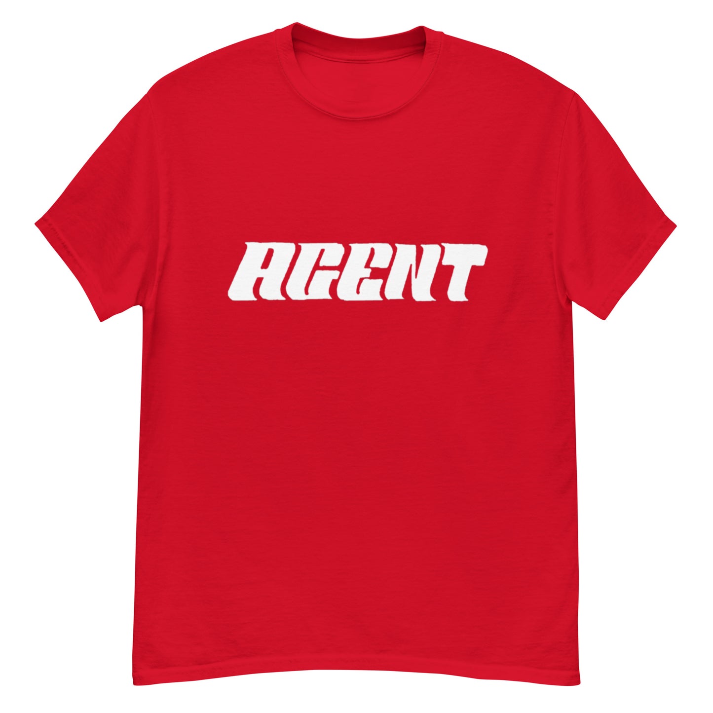 Agent White Letters T-Shirt -Basic Tee