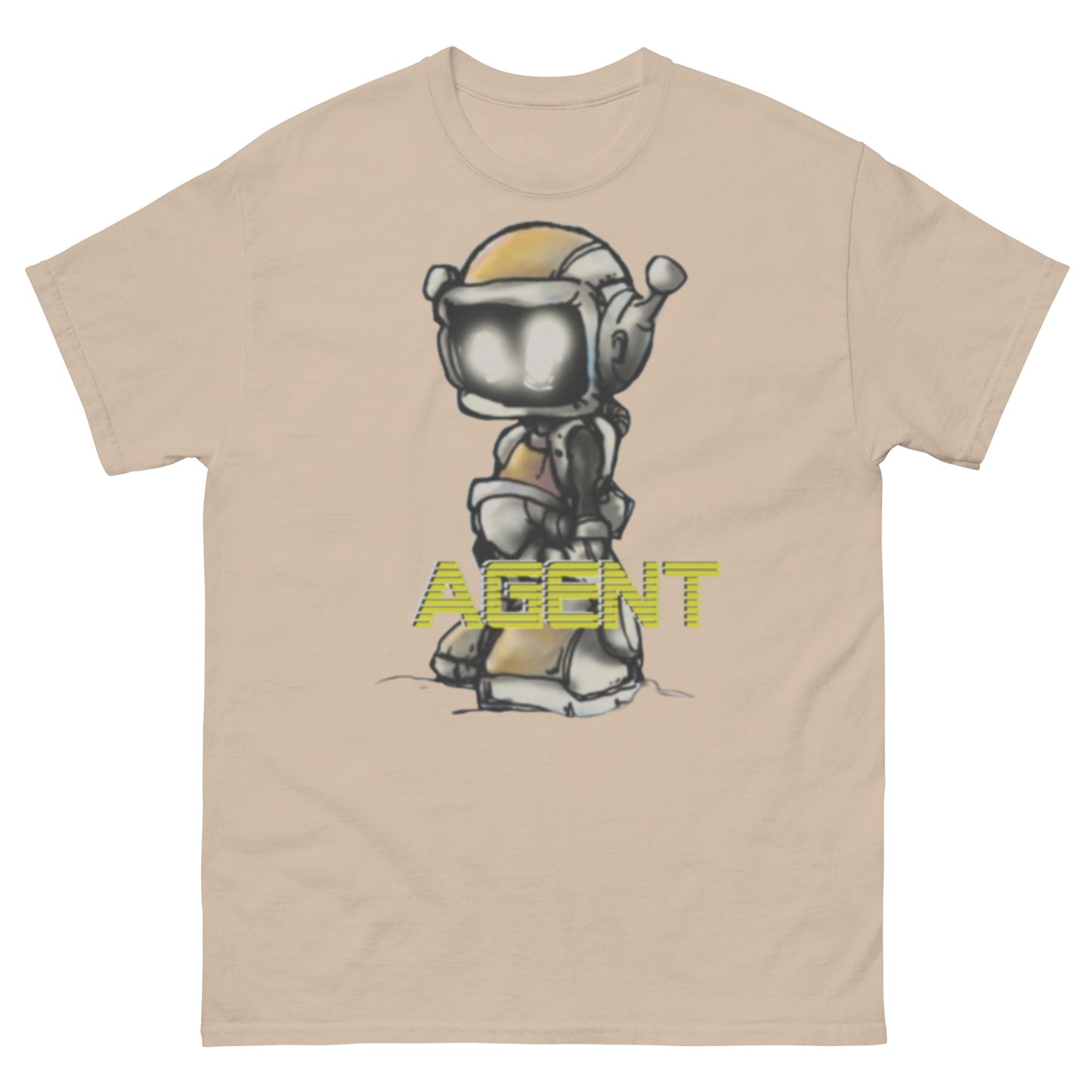 Agent Yellow Robot T-Shirt -Basic Tee