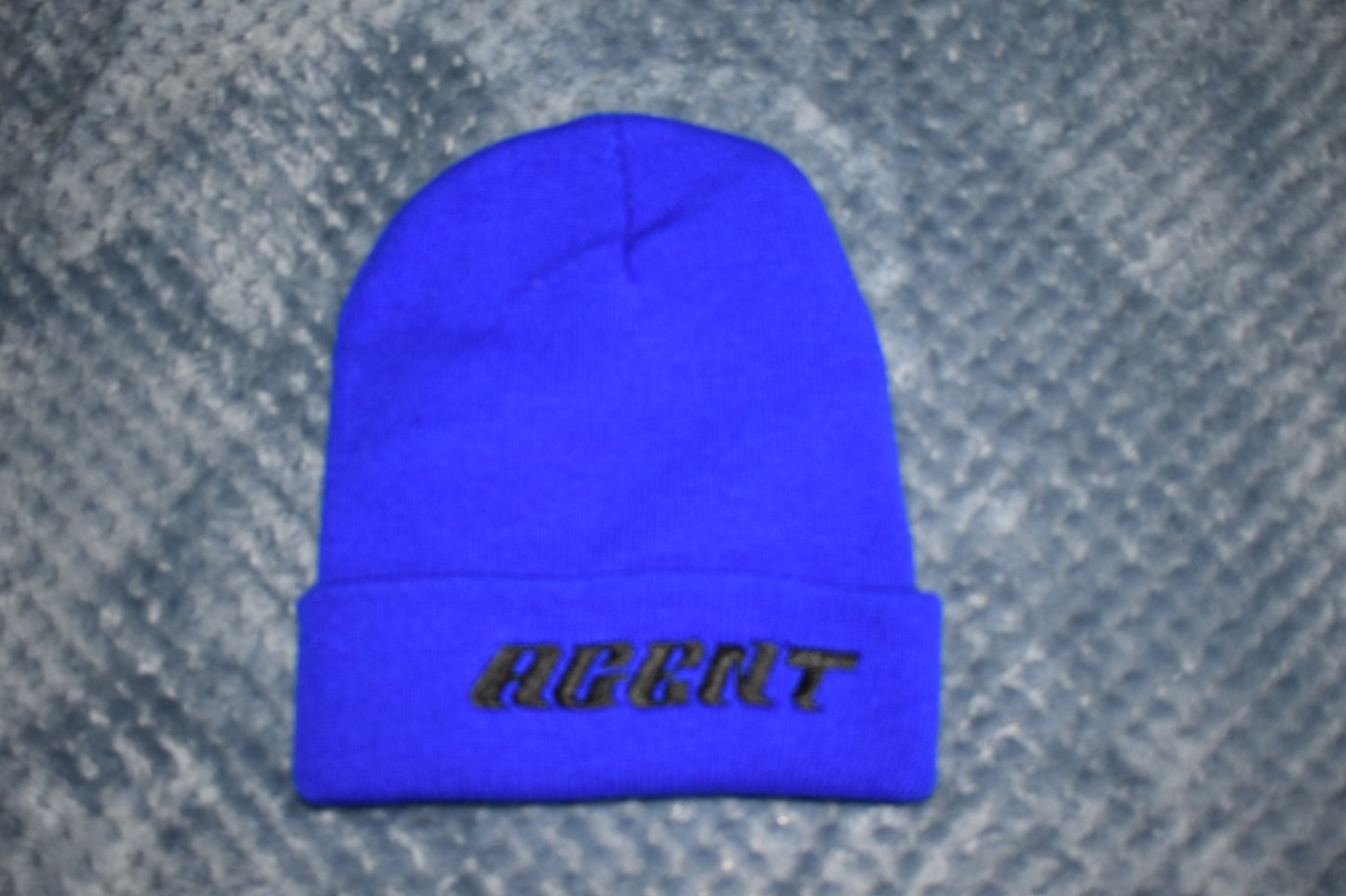 Agent Letter Embroidery Beanie Adult