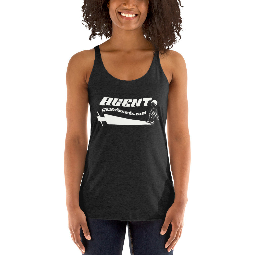 Shadow wht  Racerback Tank