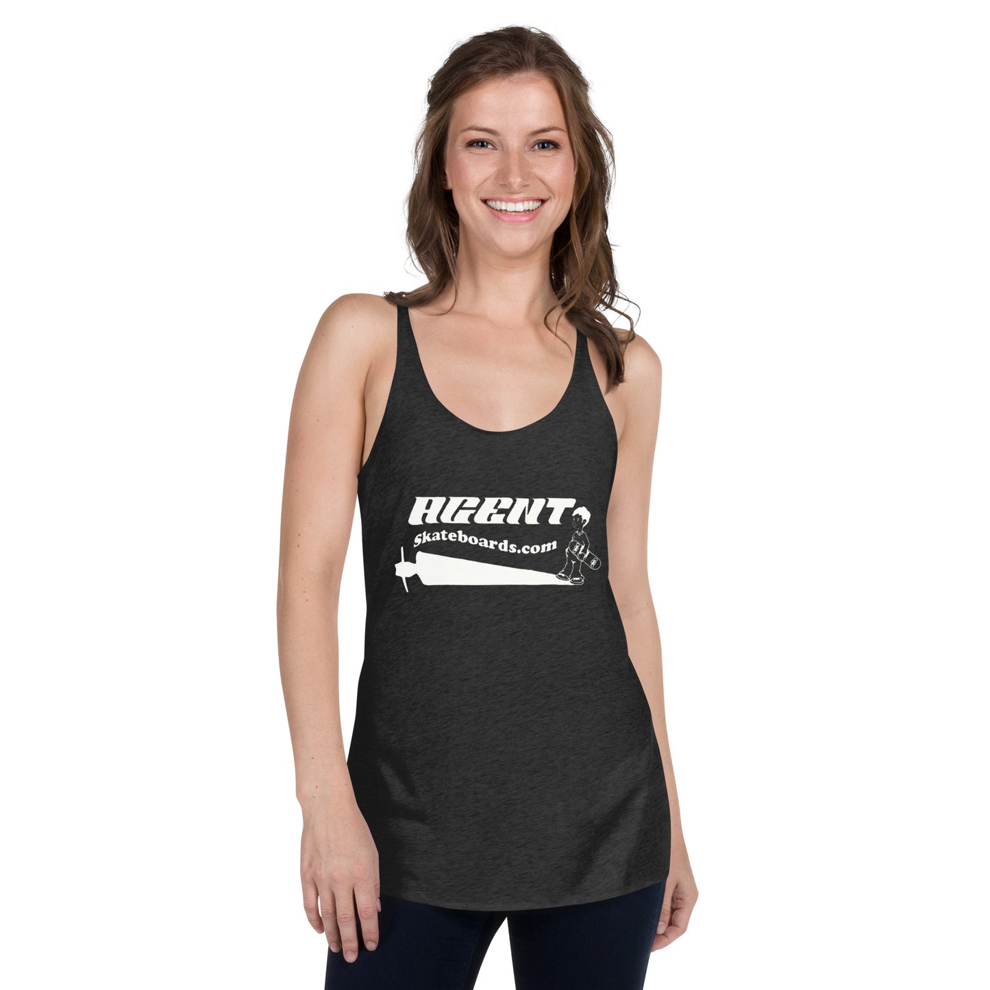 Shadow wht  Racerback Tank