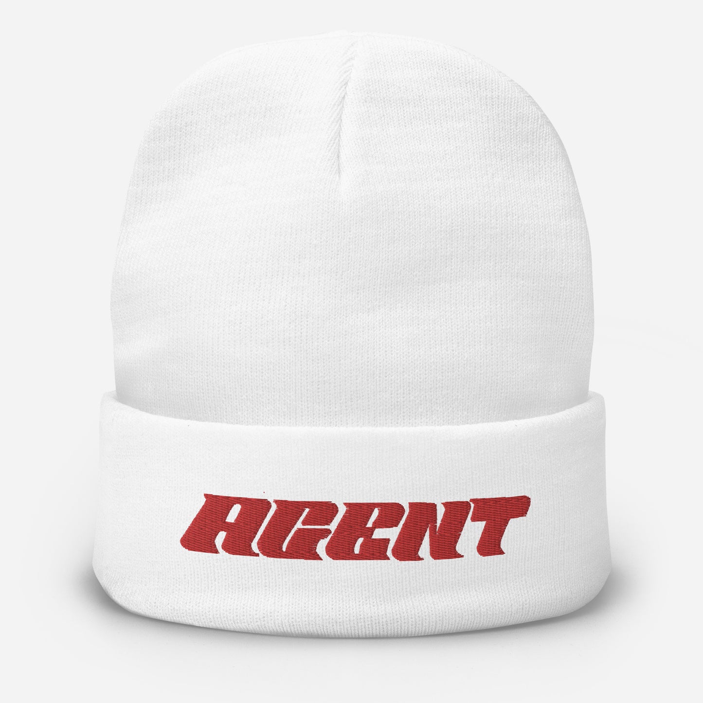 Agent Letters Beanie Red Thread