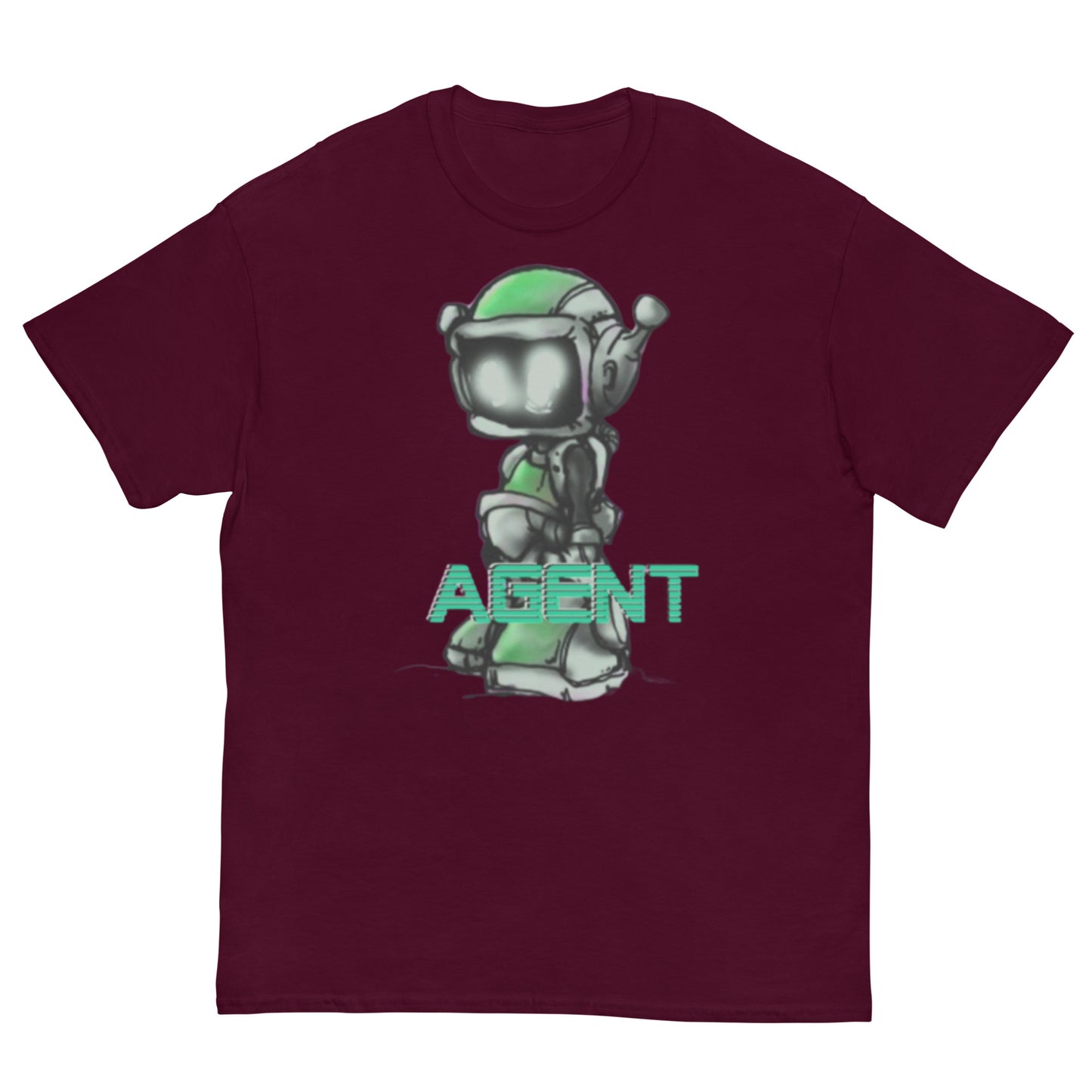 Agent Green Robot T-Shirt -Basic Tee