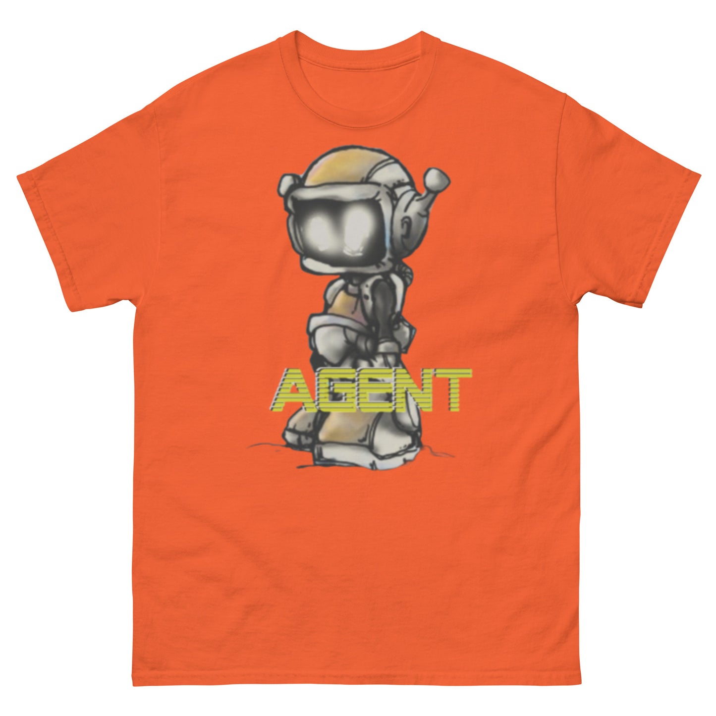 Agent Yellow Robot T-Shirt -Basic Tee
