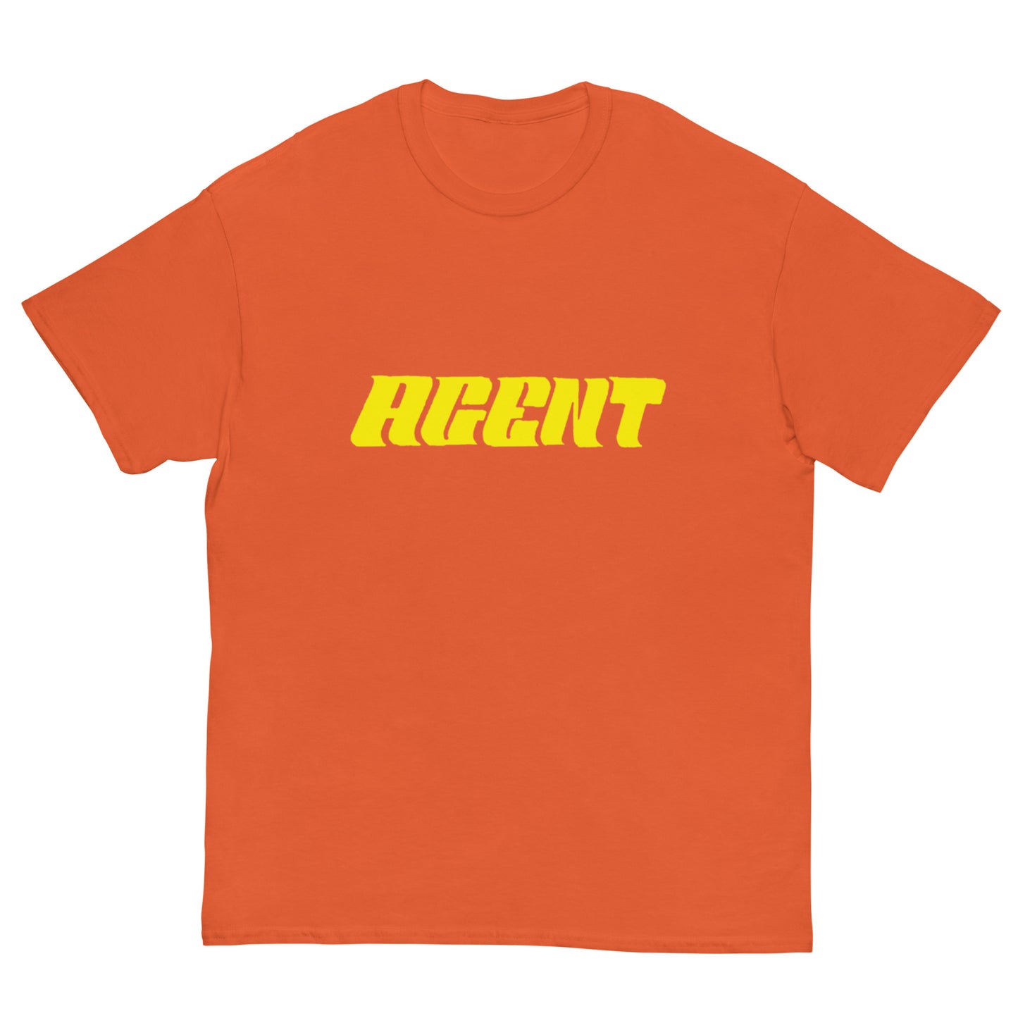 Agent Yellow Letters T-Shirt -Basic Tee