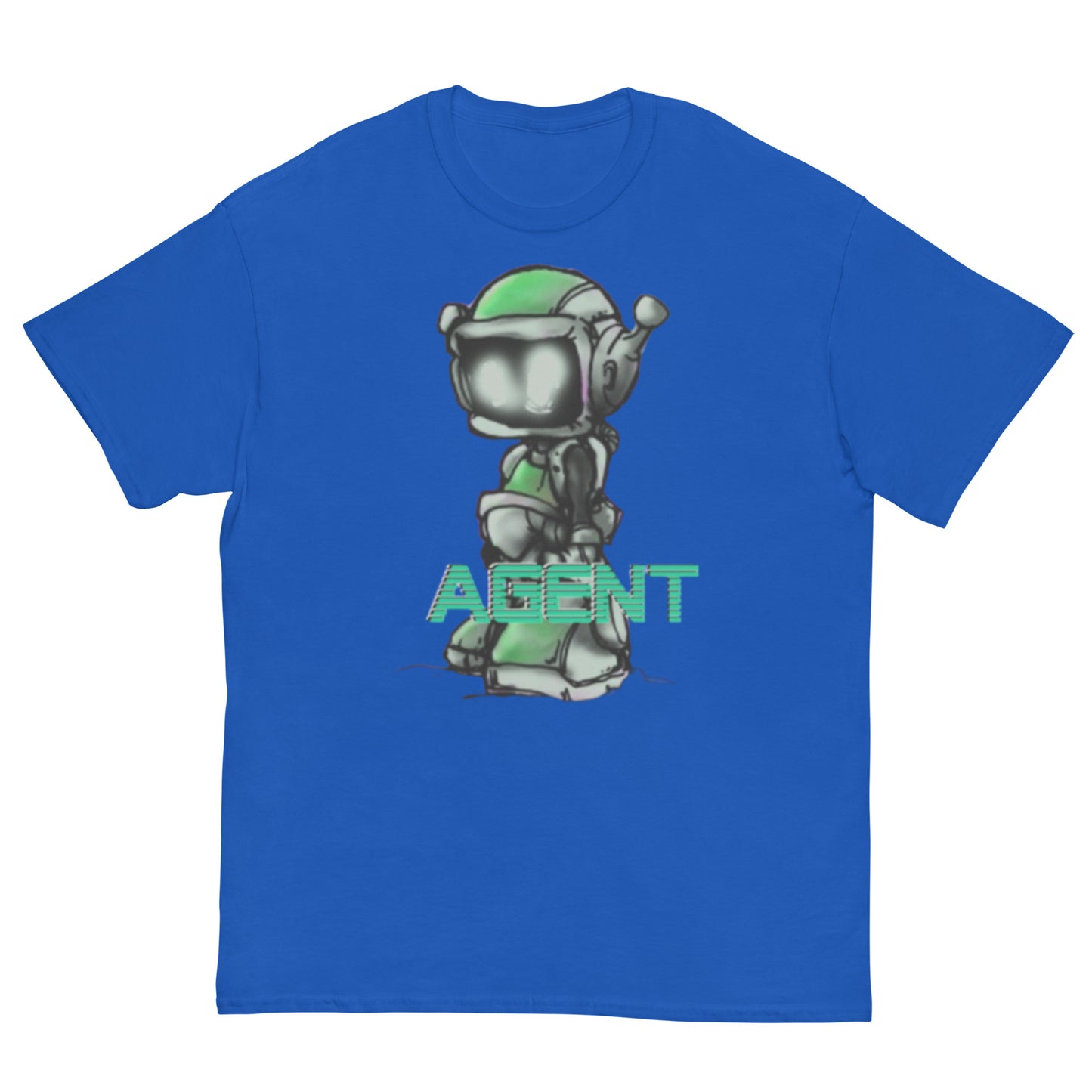 Agent Green Robot T-Shirt -Basic Tee