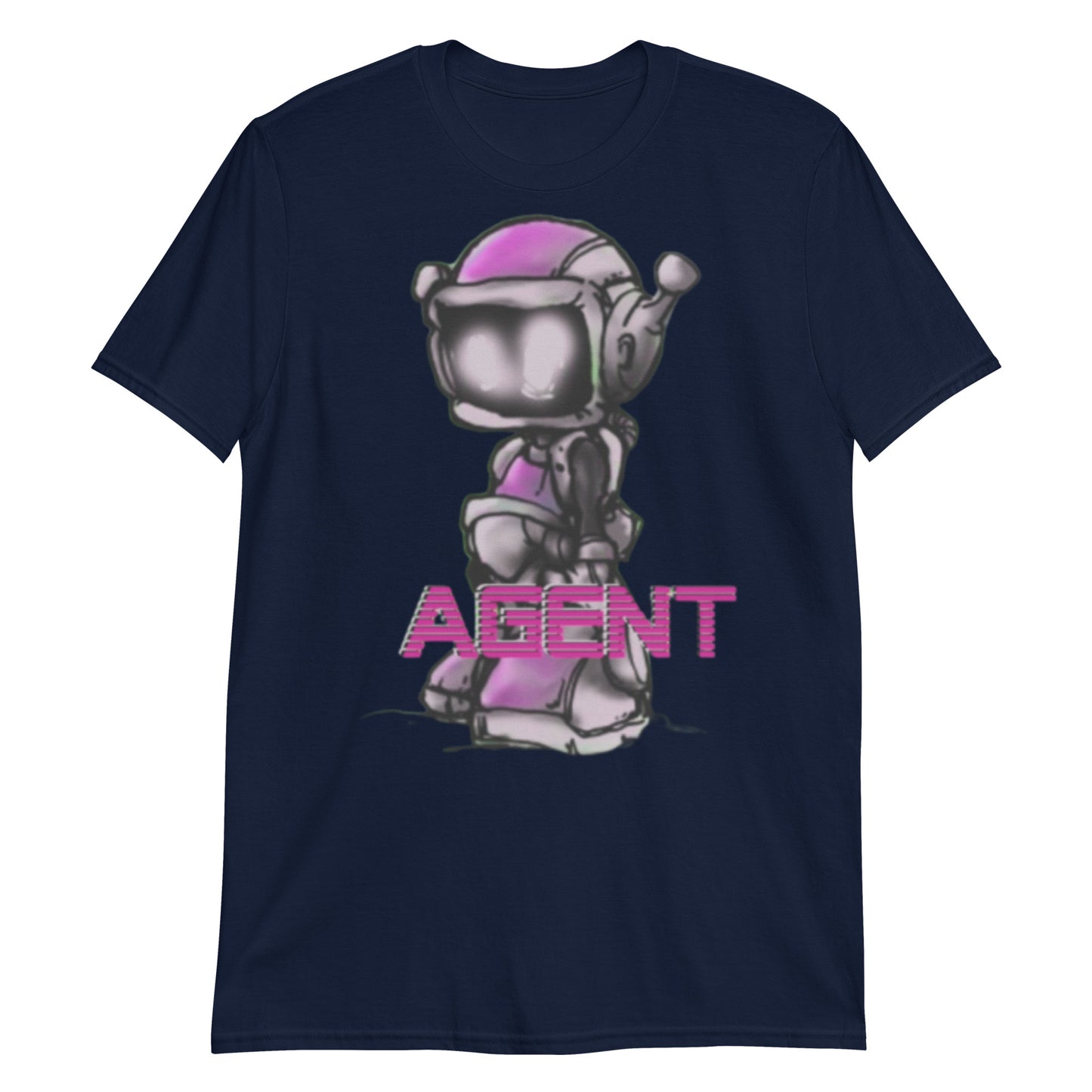 Agent Pink Robot T-Shirt -Discount Tee