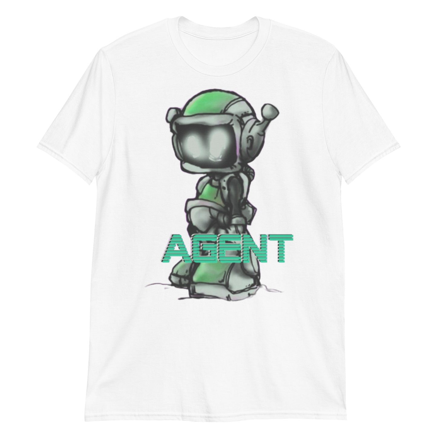 Agent Green Robot T-Shirt -Discount Tee