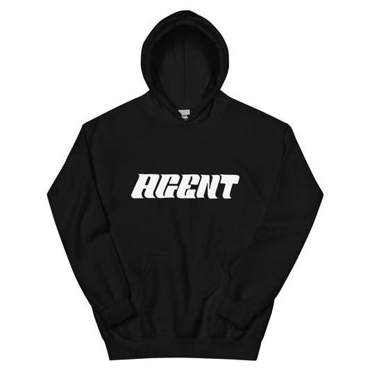 Agent White Letters Hoodie